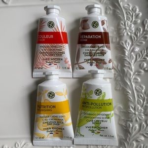Four Yves Rocher Hair Masks
